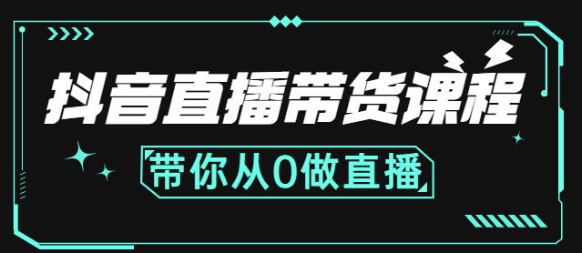 抖音直播带货课程：带你从0开始，学习主播、运营、中控分别要做什么-时光资源网