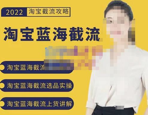 2022淘宝蓝海截流攻略，淘宝蓝海截流选品上货实操讲解-时光资源网