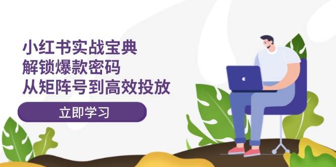 小红书实战宝典：解锁爆款密码，从矩阵号到高效投放-时光资源网