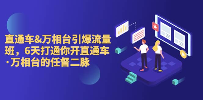 直通车+万相台引爆流量班，6天打通你开直通车·万相台的任督 二脉-时光资源网