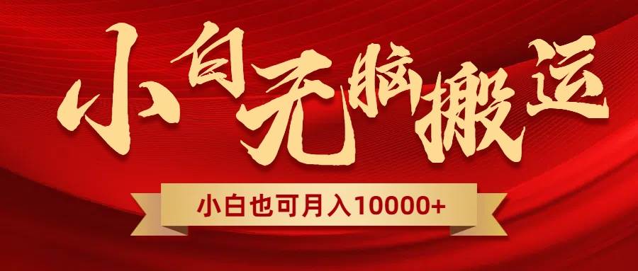 无脑搬运视频，全新平台独占玩法，一个账号每天1000+，多账号轻松扩张！-时光资源网