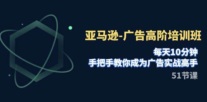 亚马逊-广告高阶培训班，每天10分钟，手把手教你成为广告实战高手（51节）-时光资源网