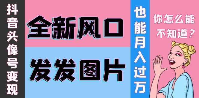 抖音头像号变现0基础教程-时光资源网