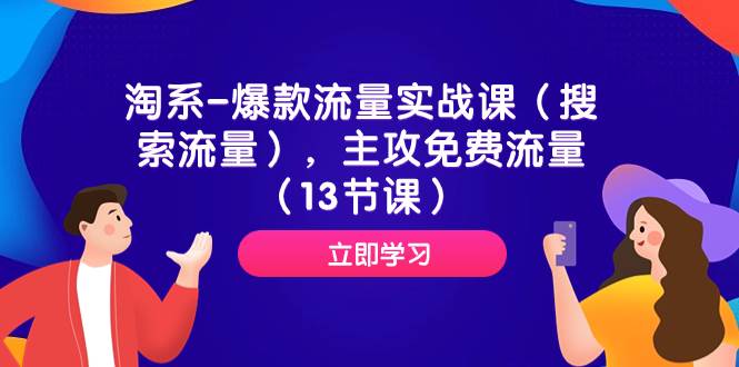 淘系-爆款流量实战课（搜索流量），主攻免费流量（13节课）-时光资源网
