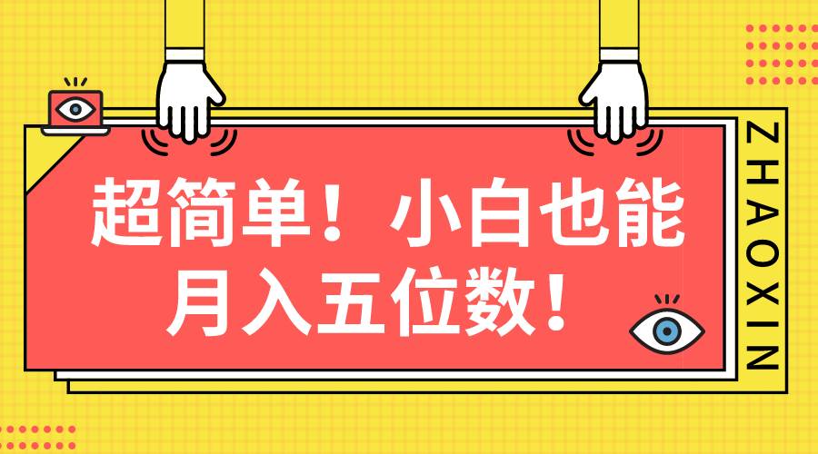 超简单图文项目！小白也能月入五位数-时光资源网