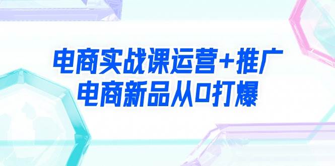 电商实战课运营+推广，电商新品从0打爆（99节视频课）-时光资源网