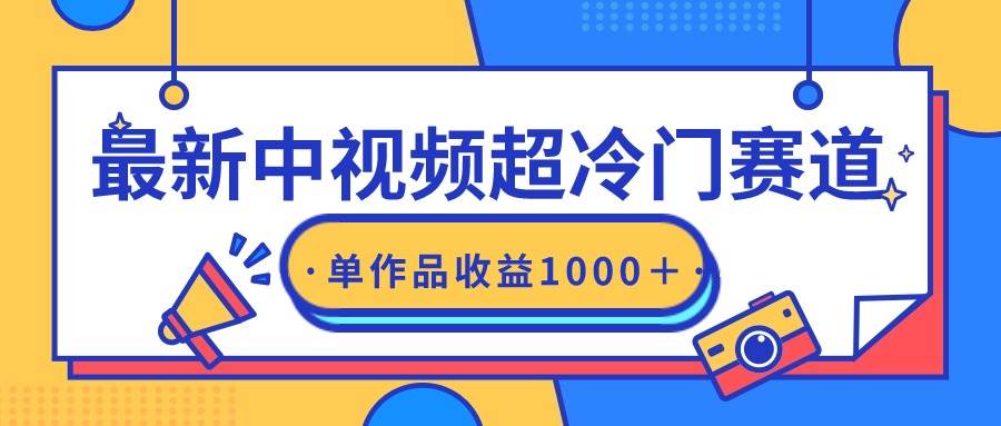 最新中视频超冷门赛道，轻松过原创，单条视频收益1000＋-时光资源网