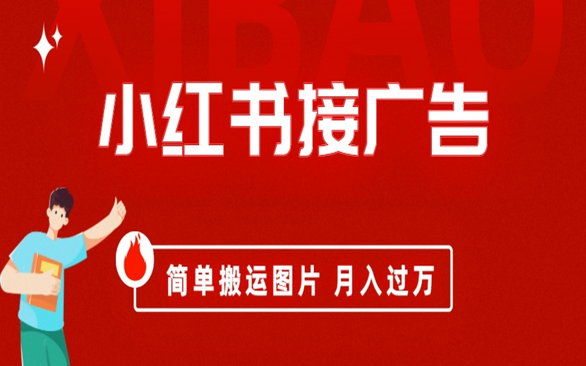 小红书接广告月入过万，简单搬运图片，新手小白快速上手-时光资源网