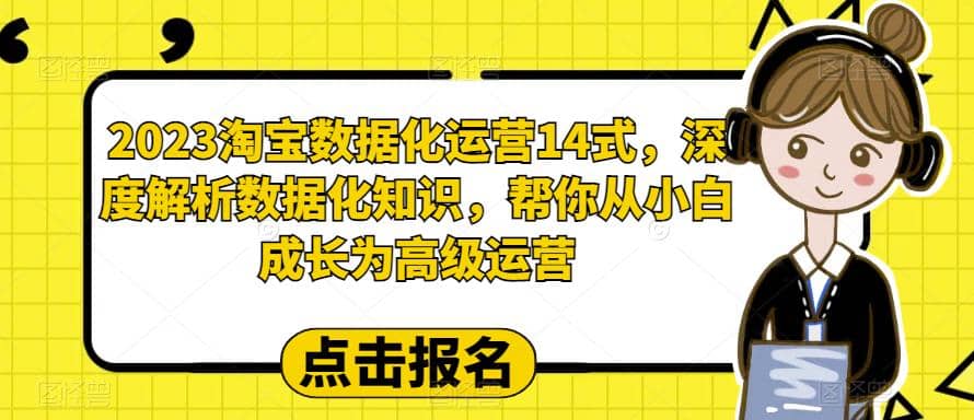 2023淘宝数据化-运营 14式，深度解析数据化知识，帮你从小白成长为高级运营-时光资源网