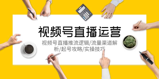 视频号直播运营，视频号直播推流逻辑/流量渠道解析/起号攻略/实操技巧-时光资源网