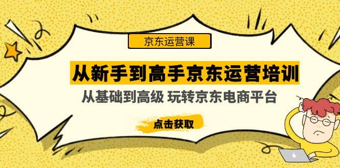 从新手到高手京东运营培训：从基础到高级 玩转京东电商平台(无水印)-时光资源网