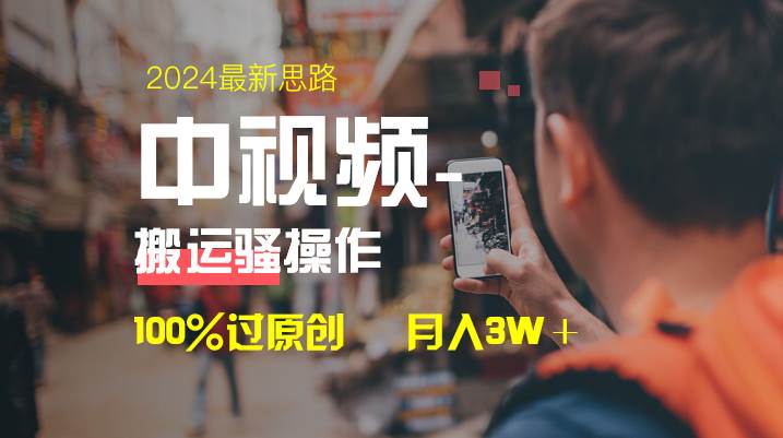 中视频新思路，双重去重100%过原创，一键分发多平台变现，简单无脑，日入1000+-时光资源网