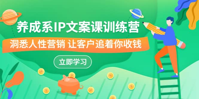 养成系-IP文案课训练营，文案心法的天花板 洞悉人性营销 让客户追着你收钱-时光资源网