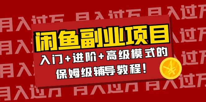 月入过万闲鱼副业项目：入门+进阶+高级模式的保姆级辅导教程-时光资源网