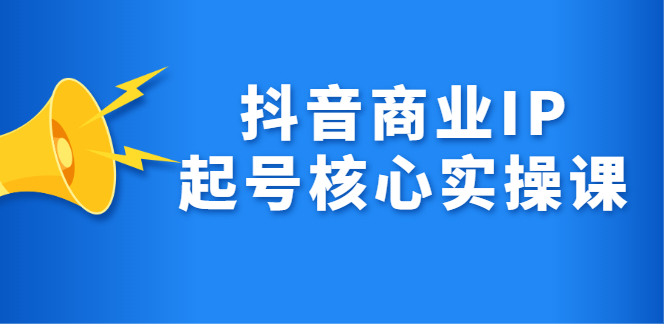 抖音商业IP起号核心实操课，带你玩转算法，流量，内容，架构，变现-时光资源网