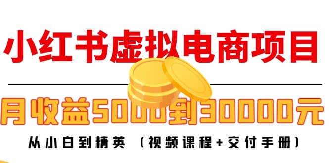 小红书虚拟电商项目：从小白到精英 (视频课程+交付手册)-时光资源网