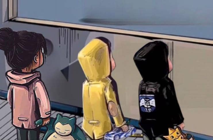 橱窗看车男孩汽车头像制作项目-时光资源网