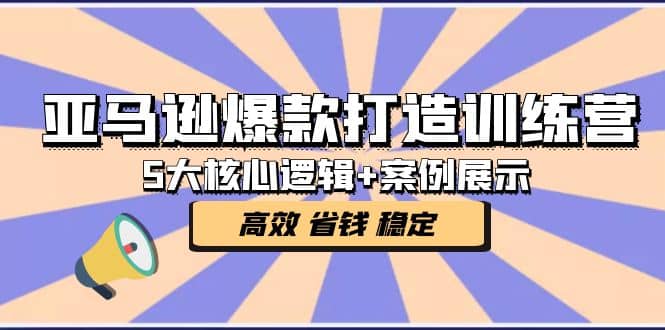 亚马逊爆款打造训练营：5大核心逻辑+案例展示 打造爆款链接 高效 省钱 稳定-时光资源网