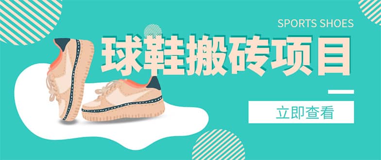 外面收费998的球鞋搬砖项目【详细教程+资源渠道】-时光资源网