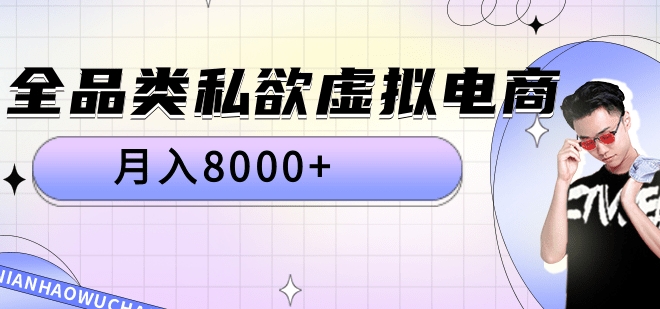 全品类私域虚拟电商，月入8000+-时光资源网