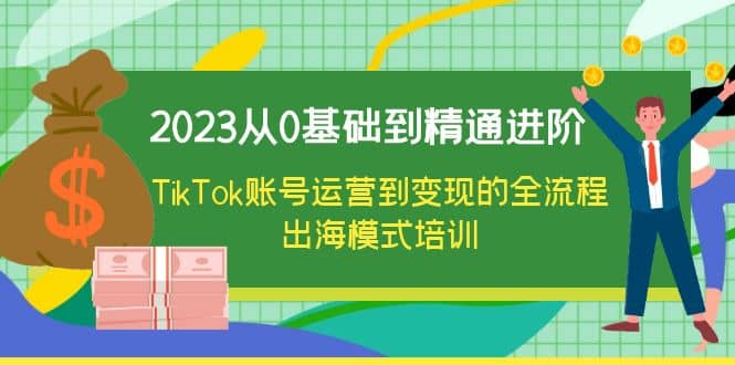2023从0基础到精通进阶，TikTok账号运营到变现的全流程出海模式培训-时光资源网
