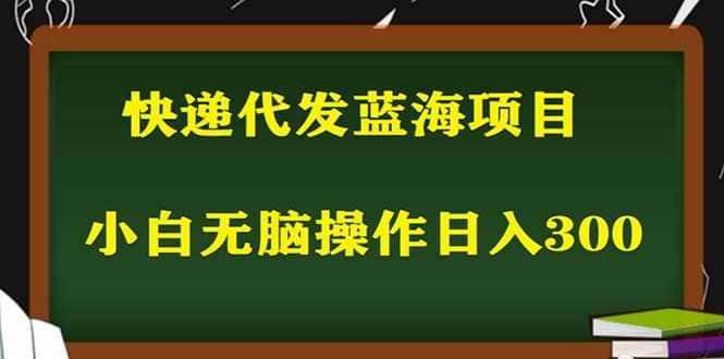2023最新蓝海快递代发项目，小白零成本照抄-时光资源网