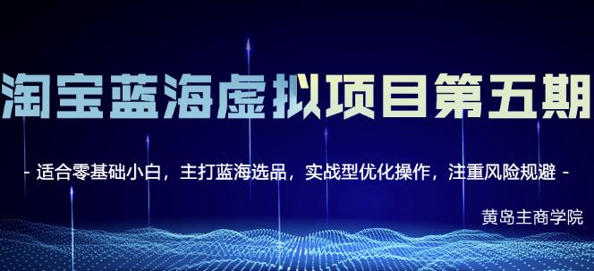 淘宝虚拟无货源3.0+4.0+5.0，适合零基础小白，主打蓝海选品，实战型优化操作-时光资源网