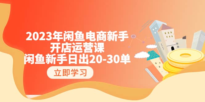 2023年闲鱼电商新手开店运营课：闲鱼新手日出20-30单（18节-实战干货）-时光资源网