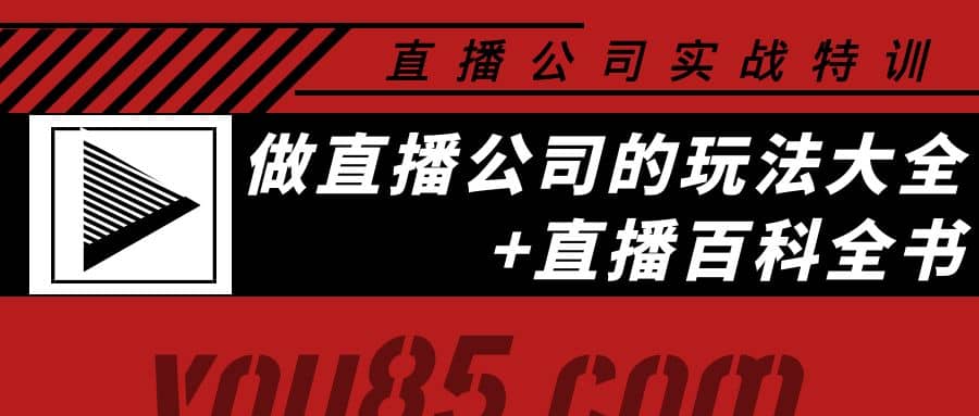 老陈·直播公司实战特训：做直播公司的玩法大全+直播百科全书-时光资源网