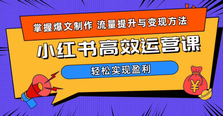 价值980小红书运营操作指南-时光资源网