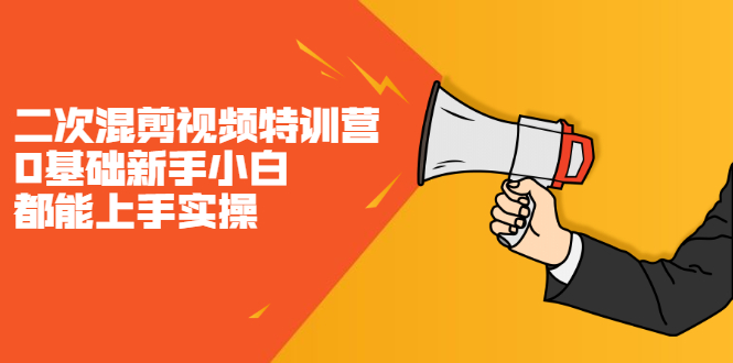 二次混剪视频特训营，0基础新手小白都能上手实操，两天开干-时光资源网