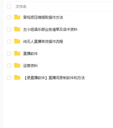 左小姐-直播带货俱乐部十三行、无人直播，全套教程附：工具、文档、话术资料-时光资源网