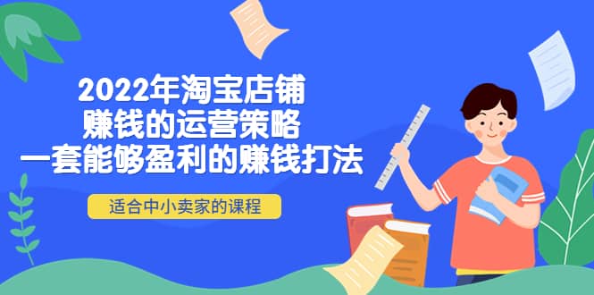 2022年淘宝店铺赚钱的运营策略：一套能够盈利的赚钱打法，适合中小卖家-时光资源网
