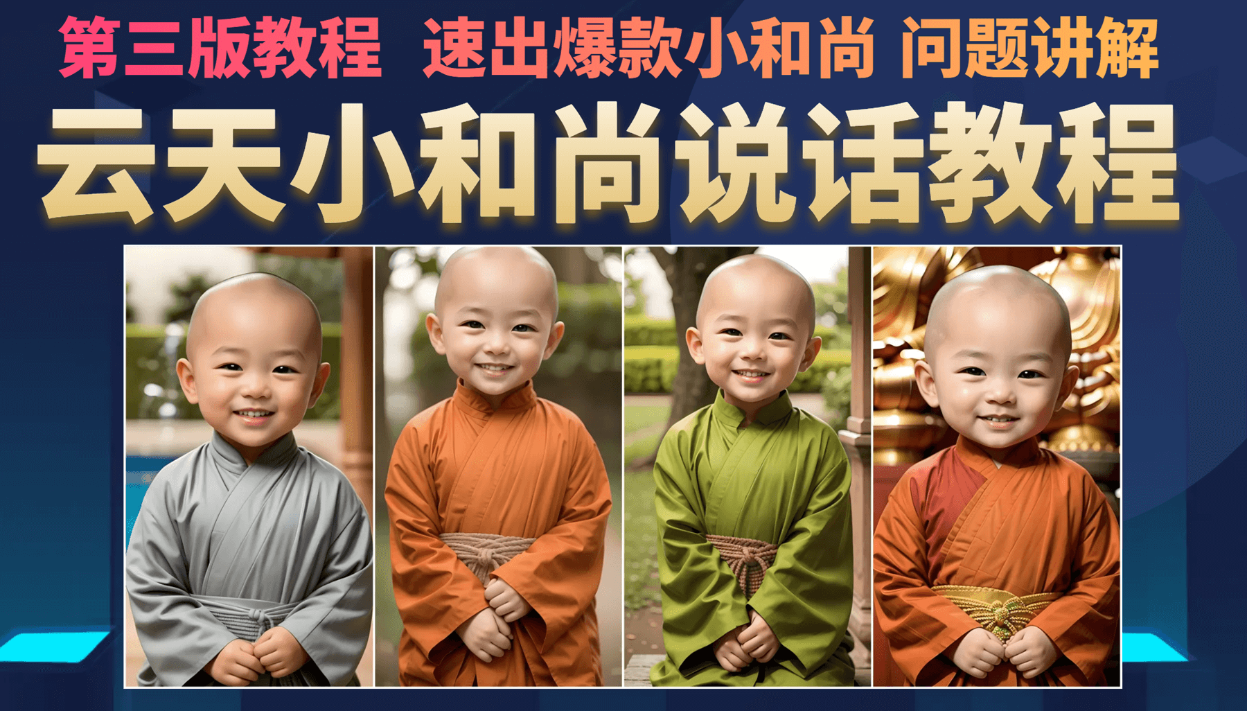 云天小和尚会说话，7天万粉（第3版教程）-时光资源网