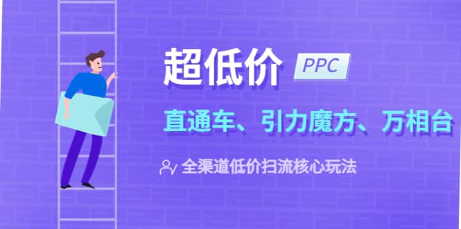 2023超低价·ppc—“直通车、引力魔方、万相台”全渠道·低价扫流核心玩法-时光资源网