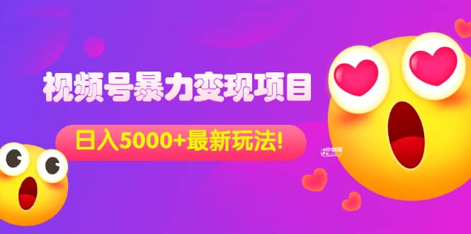 外面收费699的视频号暴力变现项目，日入5000+，简单易操作当天见效果-时光资源网