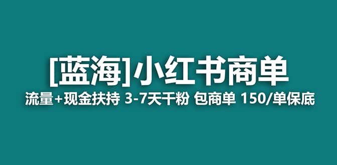 2023蓝海项目【小红书商单】流量+现金扶持，快速千粉，长期稳定，最强蓝海-时光资源网