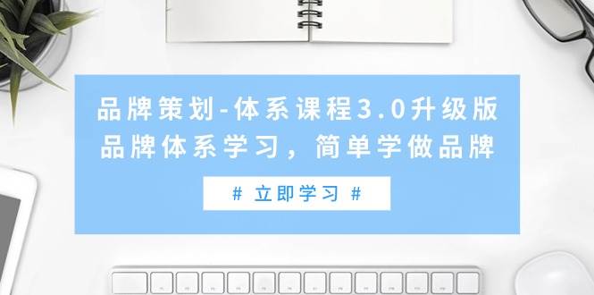 品牌策划-体系课程3.0升级版，品牌体系学习，简单学做品牌（高清无水印）-时光资源网