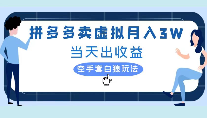 拼多多虚拟项目，单人月入3W+，实操落地项目-时光资源网