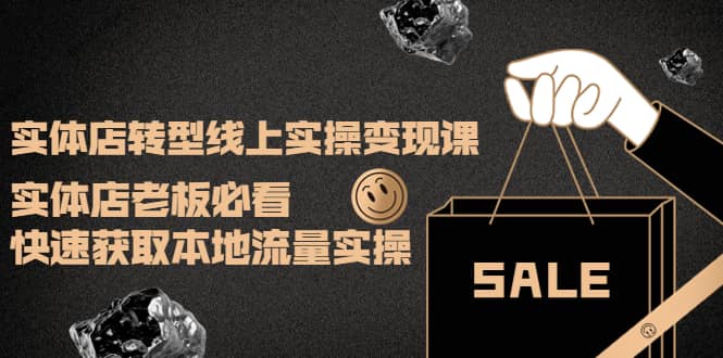 实体店转型线上实操变现课：实体店老板必看，快速获取本地流量实操-时光资源网