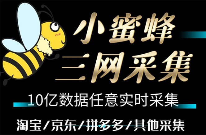 小蜜蜂三网采集，全新采集客源京东拼多多淘宝客户一键导出-时光资源网