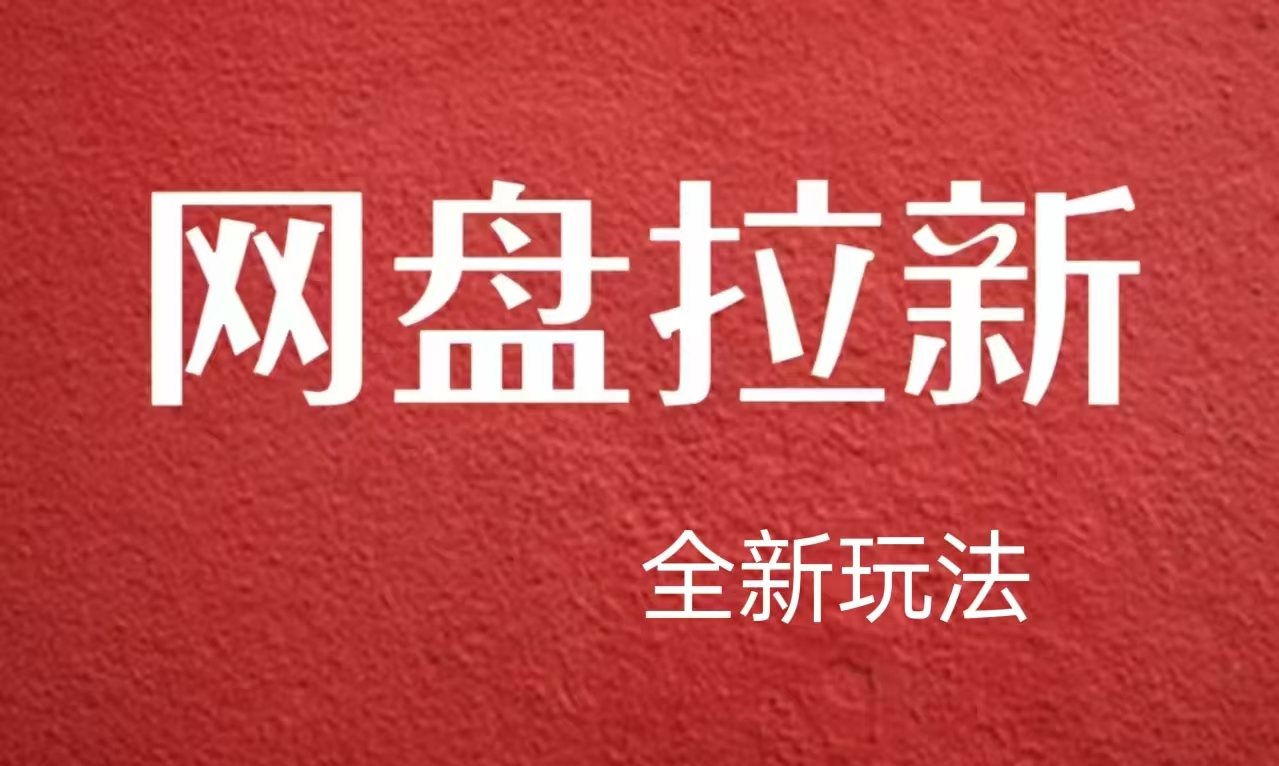 【新思路】网盘拉新直接爆单，日入四位数玩法，新手可快速上手-时光资源网