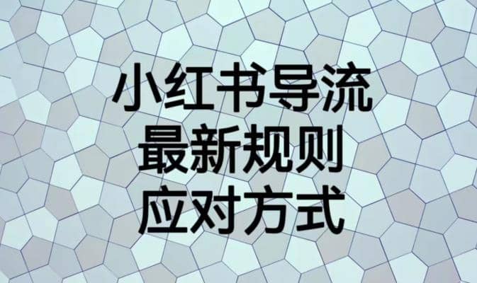 小红书导流最新规则应对方式【揭秘】-时光资源网