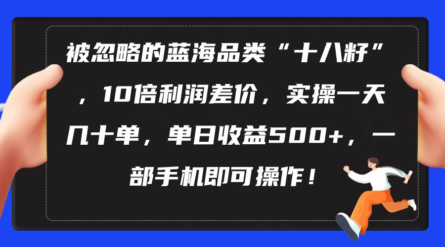 被忽略的蓝海品类“十八籽”，10倍利润差价，实操一天几十单 单日收益500+-时光资源网