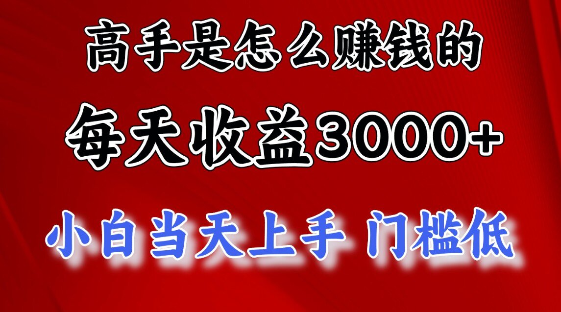 一天收益3000左右，长期项目，很稳定！-时光资源网