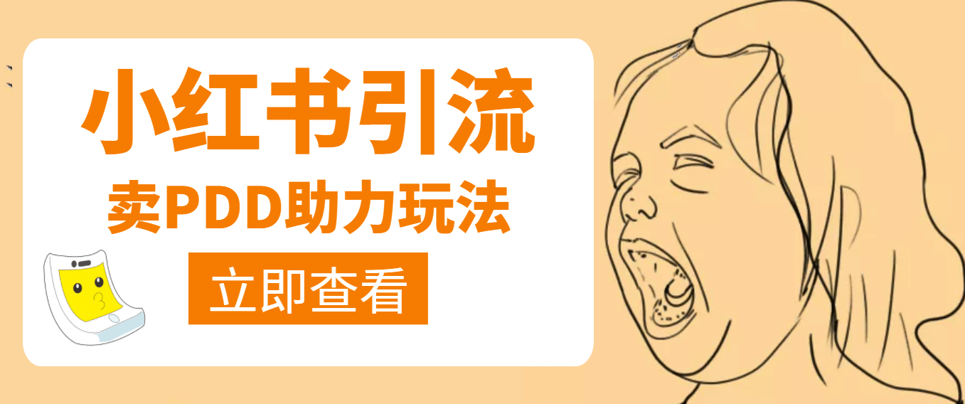 利用小红书卖拼多多助力-时光资源网