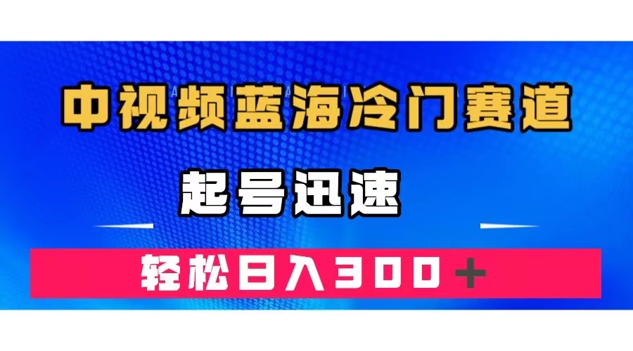 中视频蓝海冷门赛道，韩国视频奇闻解说，起号迅速，日入300＋-时光资源网
