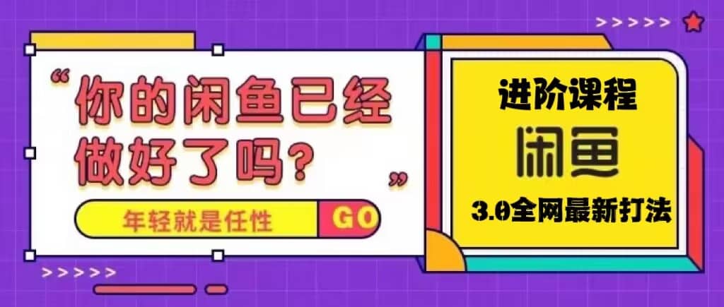 火爆全网的咸鱼玩法进阶课程，咸鱼进阶课程-时光资源网