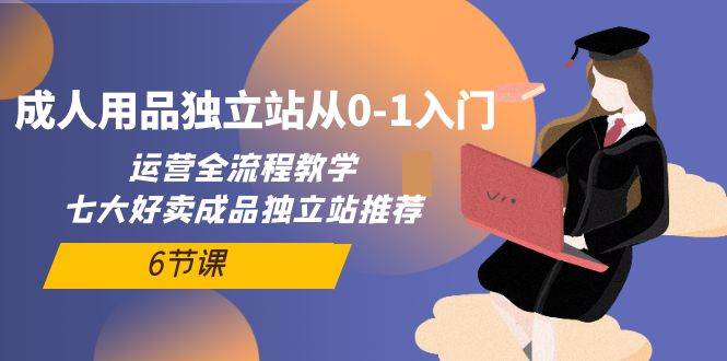 成人用品独立站从0-1入门，运营全流程教学，七大好卖成品独立站推荐-6节课-时光资源网