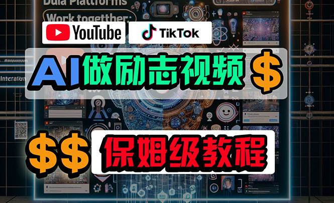 利用AI制作励志视频，在YouTube和TikTok赚钱，小白可做（附工具）-时光资源网